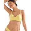 Triangles / Sans armatures Lisca Soutien-gorge pr&eacute;form&eacute; sans armatures POMPEYA Jaune