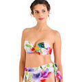Maillots de bain Lisca Haut maillot de bain bandeau balconnet pr&eacute;form&eacute; ROMA Blanc Grenoble