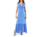 Robes sur Grenoble : Robe Croch&egrave; CR08414 Bleu