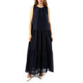 Robes sur Grenoble : Robe Croch&egrave; CR08458 Bleu