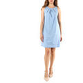 Robes sur Grenoble : Robe courte Croch&egrave; CR08440 Bleu