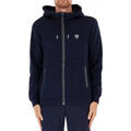 Veste Emporio Armani EA7 hirt &agrave; capuche zipp&eacute; Homme Bleu