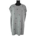 Pull Saint Laurent Poncho en laine gris