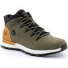 Baskets Timberland Basket mi-haute &agrave; lacets pour homme en vert Sprint Trekker Vert