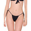 Maillots de bain Luna Splendida Bas maillot de bain br&eacute;silien r&eacute;glable &agrave; nouettes Blue Noir