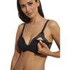 Triangles / Sans armatures Selmark Soutien-gorge maternit&eacute; allaitement pr&eacute;form&eacute; sans armatures Noir