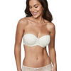 Bandeaux & bretelles amovibles Selmark Soutien-gorge bandeau push-up AGATHA MARIAGE Blanc