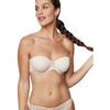 Bandeaux & bretelles amovibles Selmark Soutien-gorge bandeau pr&eacute;form&eacute; armatur&eacute; AGATHA Beige