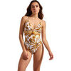 Maillots de bain Selmark Maillot de bain une pi&egrave;ce triangle pr&eacute;form&eacute; ACANTHUS Jaune