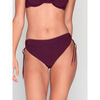 Maillots de bain Luna Splendida Bas maillot slip de bain c&ocirc;t&eacute;s fronc&eacute;s BLUE SENSE Rouge