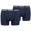 Boxers Levis MEN REPEAT LOGO BOXER BRIEF 2P - NAVY COMBO - L Multicolore
