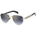 Lunettes de soleil David Beckham DB 7144/S Lunettes de soleil, Or/Bleu, 55 mm Dor&eacute; Grenoble