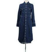 Robe Leon & Harper Robe en coton bleue