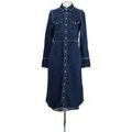 Robe Leon & Harper Robe en coton bleue