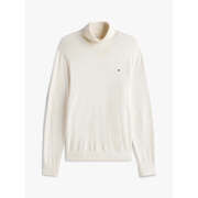 Pull Tommy Hilfiger Pull col roul&eacute; beige en cachemire Beige