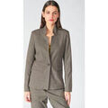 Veste Le Temps des Cerises Veste blazer great marron &agrave; carreaux Marron Grenoble