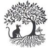Statuettes et figurines Signes Grimalt D&eacute;coration Murale Arbre Avec Chat Noir Unique. . Maison & D&eacute;co > Statuettes et figurines.