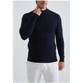 Pull Kebello Pull col Chemin&eacute;e H, Marine Marine