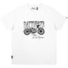T-shirt Daytona T shirt moto vintage Ref 64961 Blanc