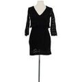 Robe courte S&eacute;zane Robe en coton noire Noir