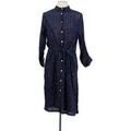 Robe Leon & Harper Robe en coton marine
