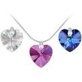 Collier Sc Crystal 6228-CRYS+SAPH+FUSH Argent&eacute;