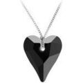 Collier Sc Crystal BS007-SN016-JET Argent&eacute; Grenoble