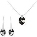 Parures Sc Crystal BS008-SE003+BS049-SN016-SINI Argent&eacute; Grenoble