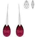 Boucles oreilles Sc Crystal BS010-SE003-RUBY Argent&eacute; Grenoble