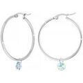 Boucles oreilles Sc Boh&egrave;me BS2514-B2261-ARGENT-IRIS Argent&eacute; Grenoble