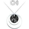 Collier Sc Crystal BS1789-B1212-SINI Argent&eacute; Grenoble