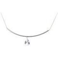 Colliers sur Grenoble : Collier Sc Crystal BS2551-B1213-IRIS Argent&eacute;