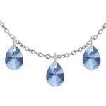 Collier Sc Crystal BS2619 Argent&eacute;