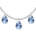 Collier Sc Crystal BS2619 Argent&eacute;