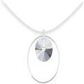 Colliers sur Grenoble : Collier Sc Crystal BS2655-SN027-IRIS Argent&eacute;