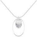 Colliers sur Grenoble : Collier Sc Crystal BS2655-SN016-CRYS Argent&eacute;