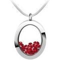 Collier Sc Crystal B1522-ROUGE Grenoble