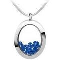 Colliers sur Grenoble : Collier Sc Crystal B1522-BLEU