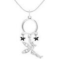 Colliers sur Grenoble : Collier Sc Crystal B2849-CH0167-ARGENT-BLANC Argent&eacute;
