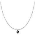 Collier Sc Crystal B2382-ARGENT-10003-NOIR Argent&eacute;