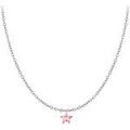 Collier Sc Crystal B2382-ARGENT-10002-ROSE Argent&eacute; Grenoble