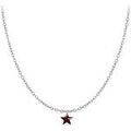 Colliers sur Grenoble : Collier Sc Crystal B2382-ARGENT-10002-ROUGE Argent&eacute;