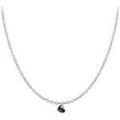 Collier Sc Crystal B2382-ARGENT-10004-NOIR Argent&eacute;