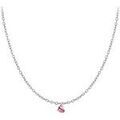 Collier Sc Crystal B2382-ARGENT-10004-ROSE Argent&eacute; Grenoble