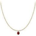 Colliers sur Grenoble : Collier Sc Crystal B2382-DORE-10003-ROUGE Dor&eacute;