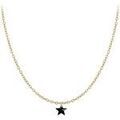Collier Sc Crystal B2382-DORE-10002-NOIR Dor&eacute;