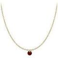 Collier Sc Crystal B2382-DORE-10001-ROUGE Dor&eacute; Grenoble