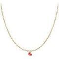Collier Sc Crystal B2382-DORE-10004-ROUGE Dor&eacute;