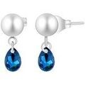 Boucles oreilles Sc Crystal B3071-ARGENT-SAPH Grenoble