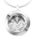 Colliers sur Grenoble : Collier Sc Crystal BS3251-CRYS Argent&eacute;